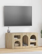 vidaXL ТВ шкаф ELST 80 x 35 x 40 см Сонома дъб Инженерна дървесина