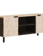 vidaXL ТВ шкаф Финал на бяло измиване 105 x 33 x 46 см
