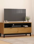 vidaXL ТВ шкаф "FLAM" 110x40x50 см бор масив