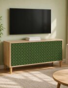 vidaXL ТВ шкаф GELEEN 102 x 33 x 50 см Сонома Инженерна дървесина