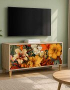 vidaXL ТВ шкаф GENNEP 102 x 33 x 50 см Сонома Инженерна дървесина
