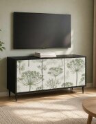 vidaXL ТВ шкаф GOTHA 102 x 33 x 51 см Черен дъб Инженерна дървесина