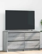 vidaXL ТВ шкаф Grey Sonoma 100x35x54 cm Инженерна дървесина