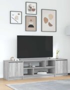 vidaXL ТВ шкаф Grey Sonoma 1885x41x50 cm Инженерна дървесина