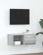 vidaXL ТВ шкаф Grey Sonoma 60x31x255 cm Инженерна дървесина