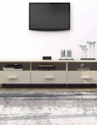 vidaXL ТВ шкаф HAMAR меденокафяв 158x40x40 см борово дърво масив