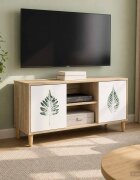 vidaXL ТВ шкаф HANAU 102 x 33 x 50 см Сонома Инженерна дървесина