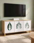 vidaXL ТВ шкаф HANAU 102 x 33 x 50 см Сонома Инженерна дървесина