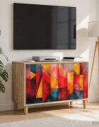 vidaXL ТВ шкаф HEESCH 69 x 33 x 50 см Сонома Инженерна дървесина