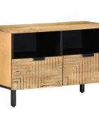 vidaXL TV шкаф кафяв 70x33x46 cm масивна дървесина манго