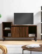 vidaXL ТВ шкаф кафяв дъб 100x35x55 см инженерно дърво