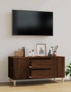 vidaXL ТВ шкаф кафяв дъб 102x445x50 см инженерно дърво