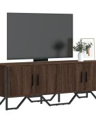 vidaXL ТВ шкаф кафяв дъб 122x34x41 см инженерно дърво