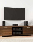 vidaXL ТВ шкаф кафяв дъб 140x405x35 см инженерно дърво