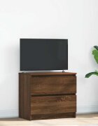 vidaXL ТВ шкаф Кафяв дъб 60x35x54 cm Инженерна дървесина