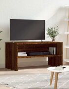 vidaXL ТВ шкаф кафяв дъб 80x40x40 см инженерно дърво
