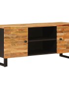 vidaXL ТВ шкаф Кафяво 105 x 33 x 46 см Солидно мангово дърво