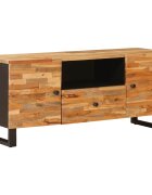 vidaXL ТВ шкаф Кафяво 105 x 33 x 46 см Солидно мангово дърво