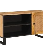 vidaXL ТВ шкаф Кафяво 80 x 33 x 46 см Солидно мангово дърво
