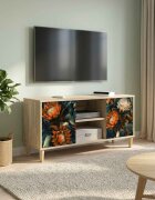 vidaXL ТВ шкаф LOCHEM 102 x 33 x 50 см Сонома Инженерна дървесина