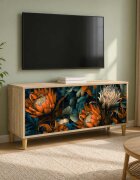 vidaXL ТВ шкаф LOCHEM 102 x 33 x 50 см Сонома Инженерна дървесина