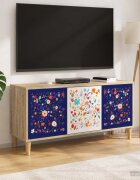 vidaXL ТВ шкаф MAINZ 102 x 33 x 50 см Сонома Инженерна дървесина