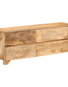 vidaXL ТВ шкаф мангово дърво масив 110x30x40 cм