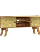 vidaXL ТВ шкаф мангово дърво масив 120x30x45 cм