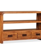 vidaXL ТВ шкаф масивна акация 90x30x55 см