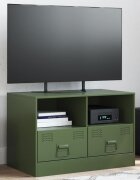 vidaXL ТВ шкаф маслиненозелен 67x39x44 см стомана