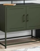 vidaXL ТВ шкаф маслиненозелен 685x39x605 см стомана