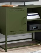 vidaXL ТВ шкаф маслиненозелен 68x39x605 см стомана