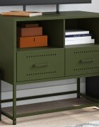vidaXL ТВ шкаф маслиненозелен 68x39x605 см стомана