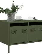 vidaXL ТВ шкаф маслиненозелен 68x50x435 см студеновалцувана стомана