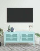 vidaXL ТВ шкаф мента 105x35x50 см стомана