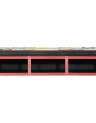 vidaXL ТВ шкаф Многоцветен 100 x 30 x 22 см Инженерна дървесина