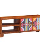 vidaXL ТВ шкаф Multicolour 110x30x40 масивна дървесина акация