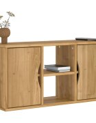 vidaXL ТВ шкаф „ODDA“ 79x24x40 см масивна дървесина бор
