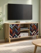 vidaXL ТВ шкаф OMMEN 102 x 33 x 50 см Сонома Инженерна дървесина