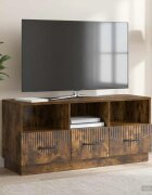 vidaXL ТВ шкаф Опушен дъб 102 x 345 x 47 см Инженерна дървесина