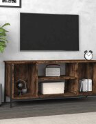 vidaXL ТВ шкаф oпушен дъб 102x35x45 см инженерно дърво