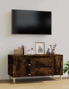 vidaXL ТВ шкаф опушен дъб 102x445x50 см инженерно дърво