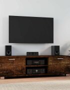 vidaXL ТВ шкаф опушен дъб 140x405x35 см инженерно дърво