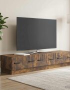 vidaXL ТВ шкаф Опушен дъб 147 x 345 x 27 см Инженерна дървесина