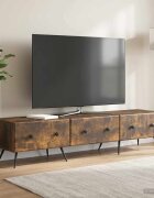 vidaXL ТВ шкаф Опушен дъб 147 x 345 x 30 см Инженерна дървесина