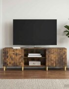 vidaXL ТВ шкаф Опушен дъб 150 x 31 x 50 см Инженерна дървесина