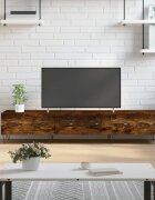 vidaXL ТВ шкаф опушен дъб 150x36x30 см инженерно дърво