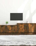 vidaXL ТВ шкаф Опушен дъб 1585x36x45 см инженерно дърво