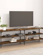 vidaXL ТВ шкаф опушен дъб 160x30x50 см инженерно дърво