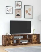 vidaXL ТВ шкаф опушен дъб 1885x41x50 cm Инженерна дървесина